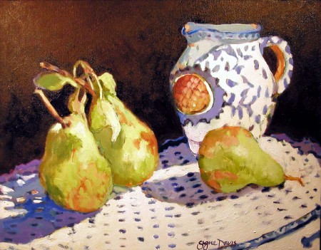 Pears with Tuscan Vase